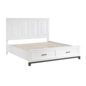 1450WHK-1EK* Eastern King Platform Bed with Footboard Storage