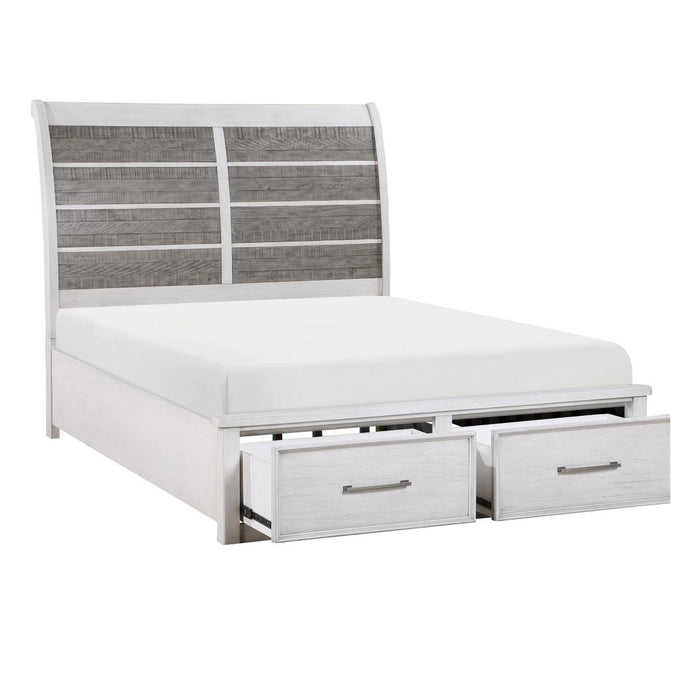 Ambrose California King & Eastern King Platform Bed with Footboard Storage