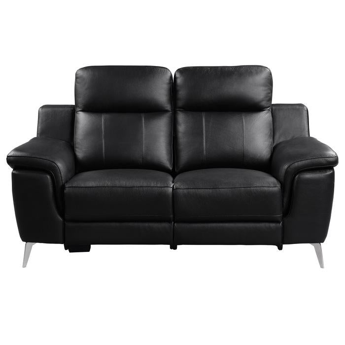 9360BLK-2PW - (2)Power Double Reclining Love Seat