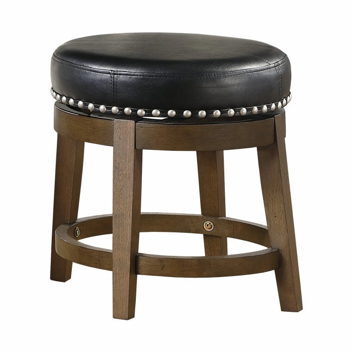 5681BLK-18 - Round Swivel Stool, Black