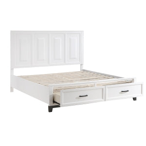 1450WHK-1EK* Eastern King Platform Bed with Footboard Storage