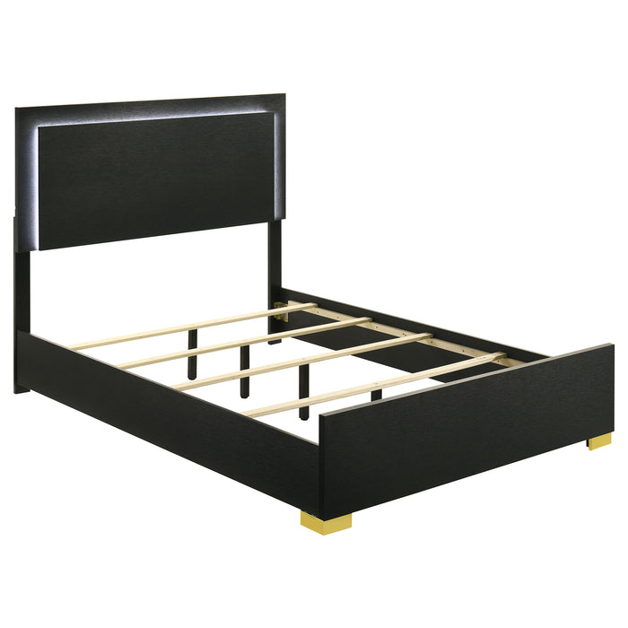 Marceline Panel Bed with LED Lighting