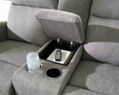 Gauntlet Reclining Loveseat with Console