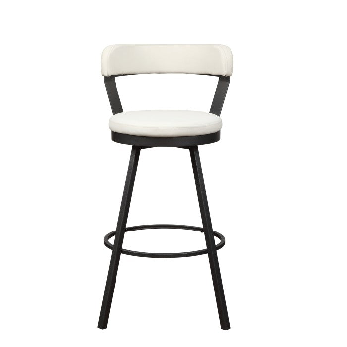 5566-29WT - Swivel Pub Height Chair, White