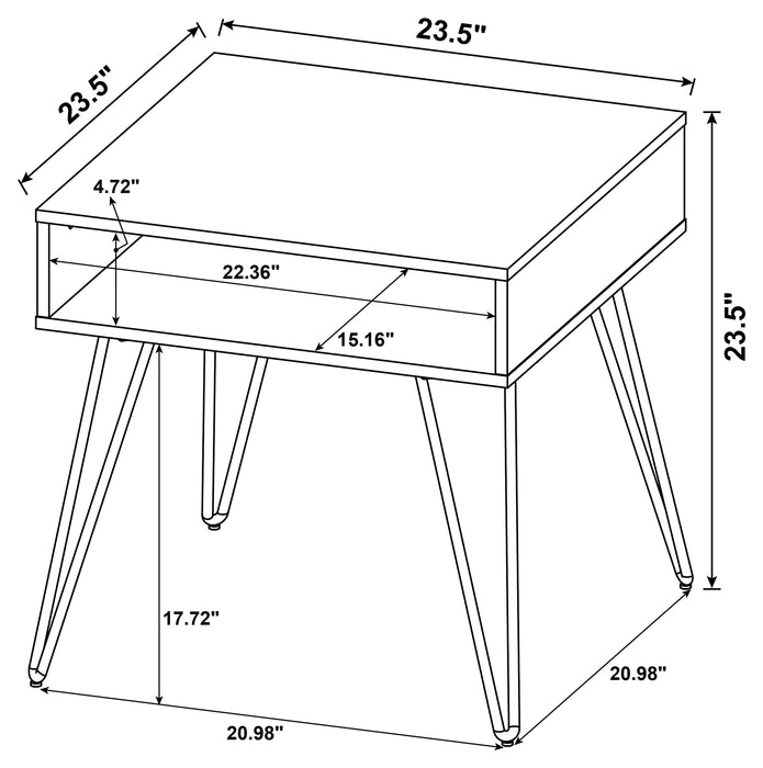 Fanning End Table