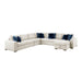Isla-(6)5-Piece Sectional with Reversible Chaise, Pull-out Bed and Hidden Storage image