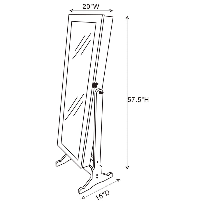 Yvonne Jewelry Cheval Mirror
