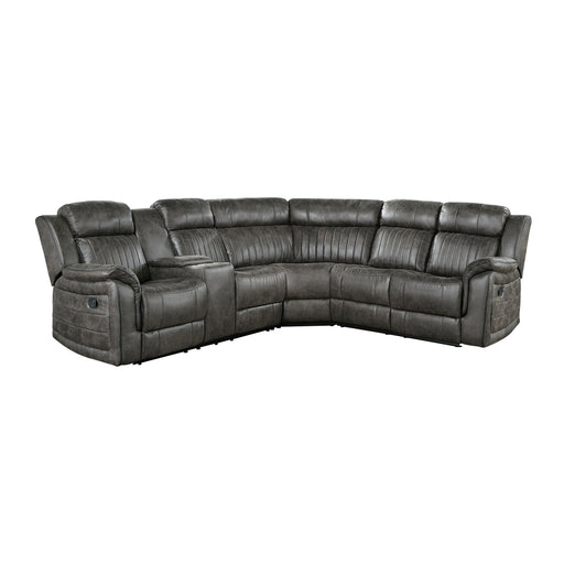 Centeroak-(3)3-Piece Reclining Sectional with Left Console image