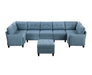 Garren-(8)8-Piece Sectional with Storage and Ottoman image