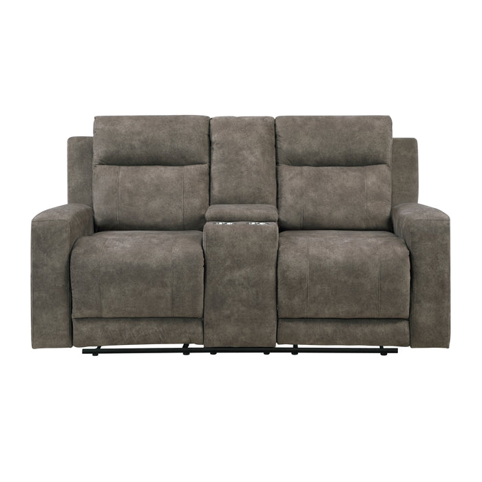 Muncie-Double Reclining Love Seat with Center Console image