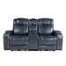 Keziah-Power Double Reclining Love Seat with Center Console, Power Headrests and Storage Arms image