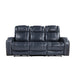 Keziah-Power Double Reclining Sofa with Power Headrests and Storage Arms image
