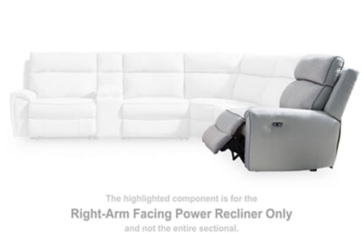 Social Pointe Reclining Sectional with Storage Consoles