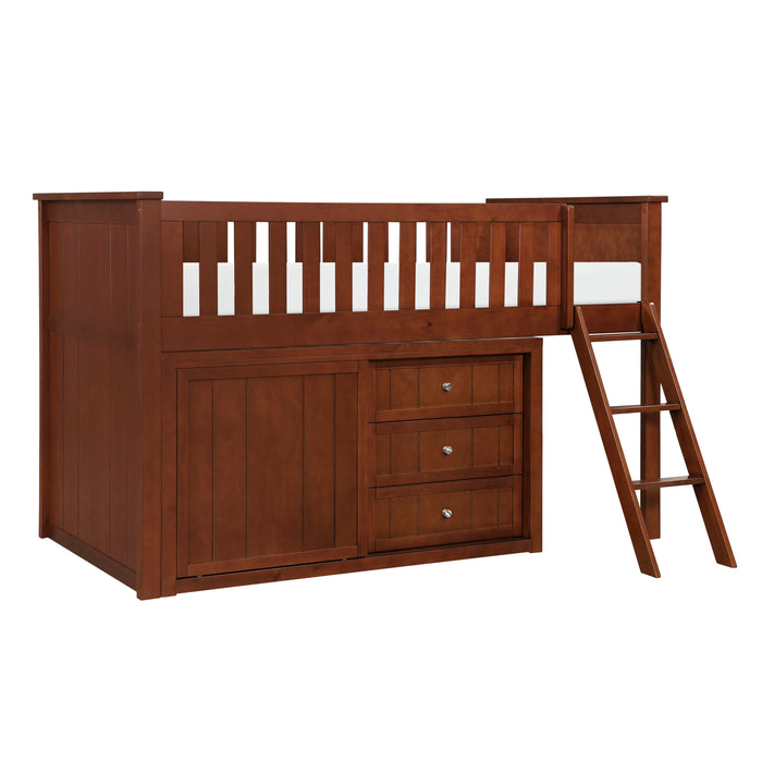 Rowe-(4) Low Loft Bunk with Dresser image