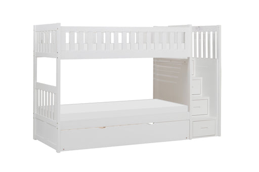 Galen-(5) Twin/Twin Step Bunk Bed with Twin Trundle image